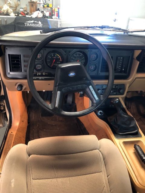 1984 Tan Ford Mustang Convertible