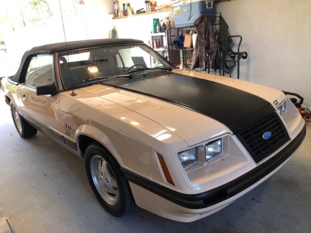 1984 Tan Ford Mustang Convertible