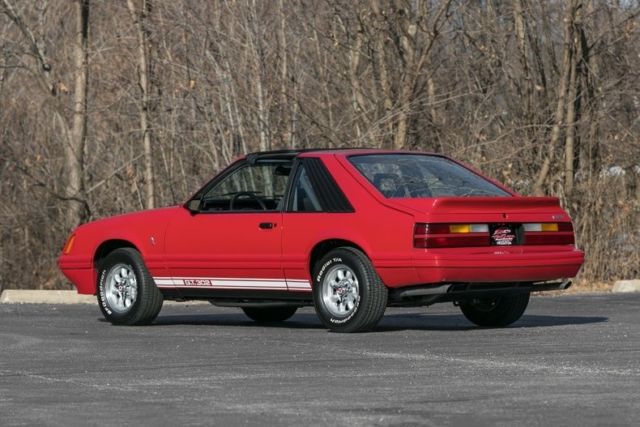 1984 Red Ford Mustang Coupe