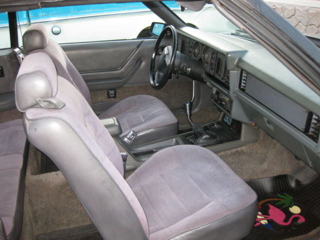 1984 White Ford Mustang Convertible