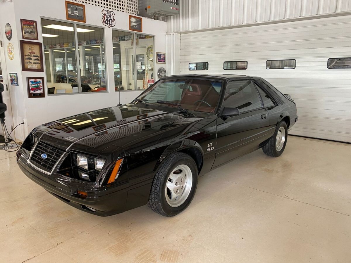 1984 Black Ford Mustang Hatchback