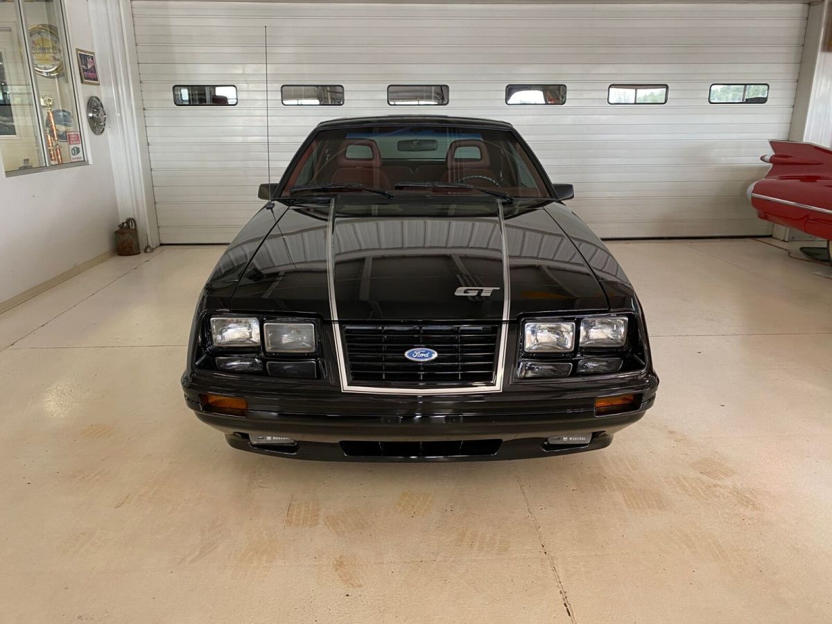 1984 Black Ford Mustang Hatchback
