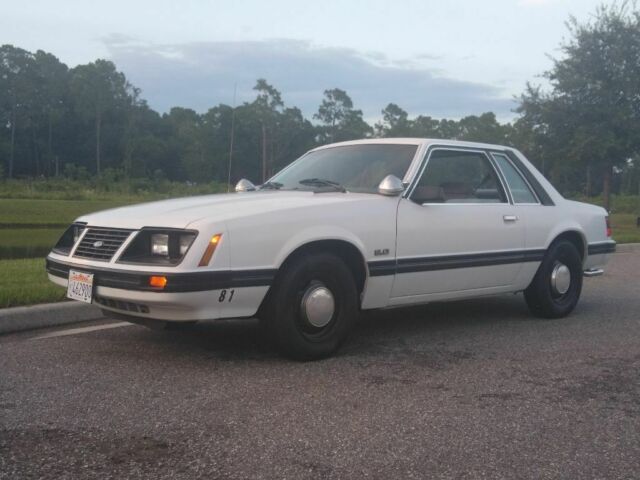 1984 White Ford Mustang Coupe