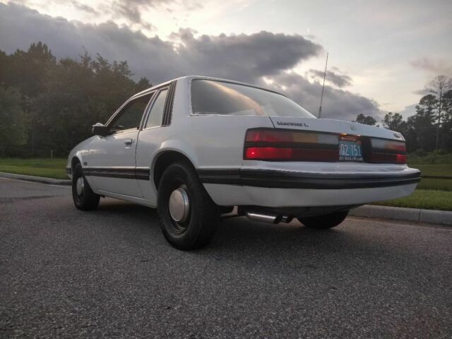 1984 White Ford Mustang Coupe