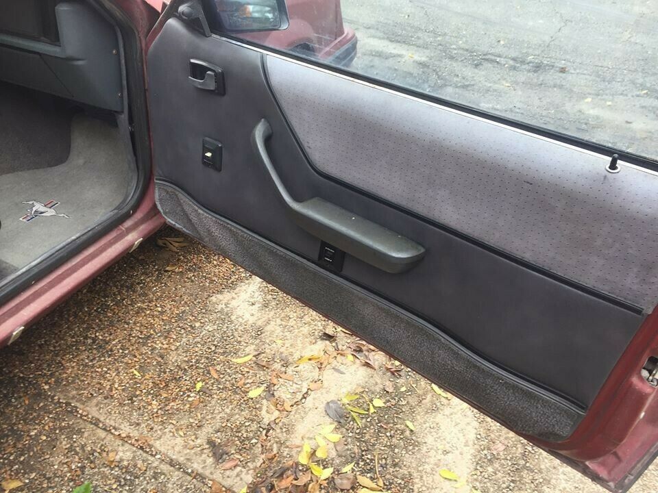 1984 Burgundy Ford Mustang Hatchback