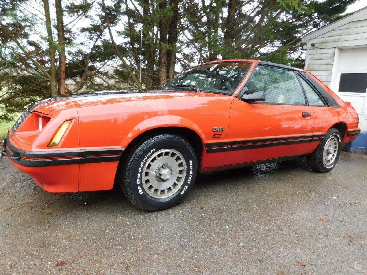 1984 Red Ford Mustang Coupe