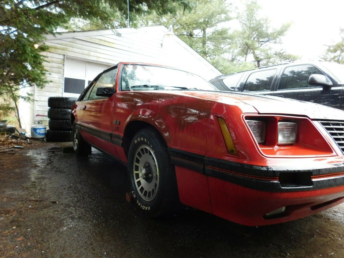 1984 Red Ford Mustang Coupe