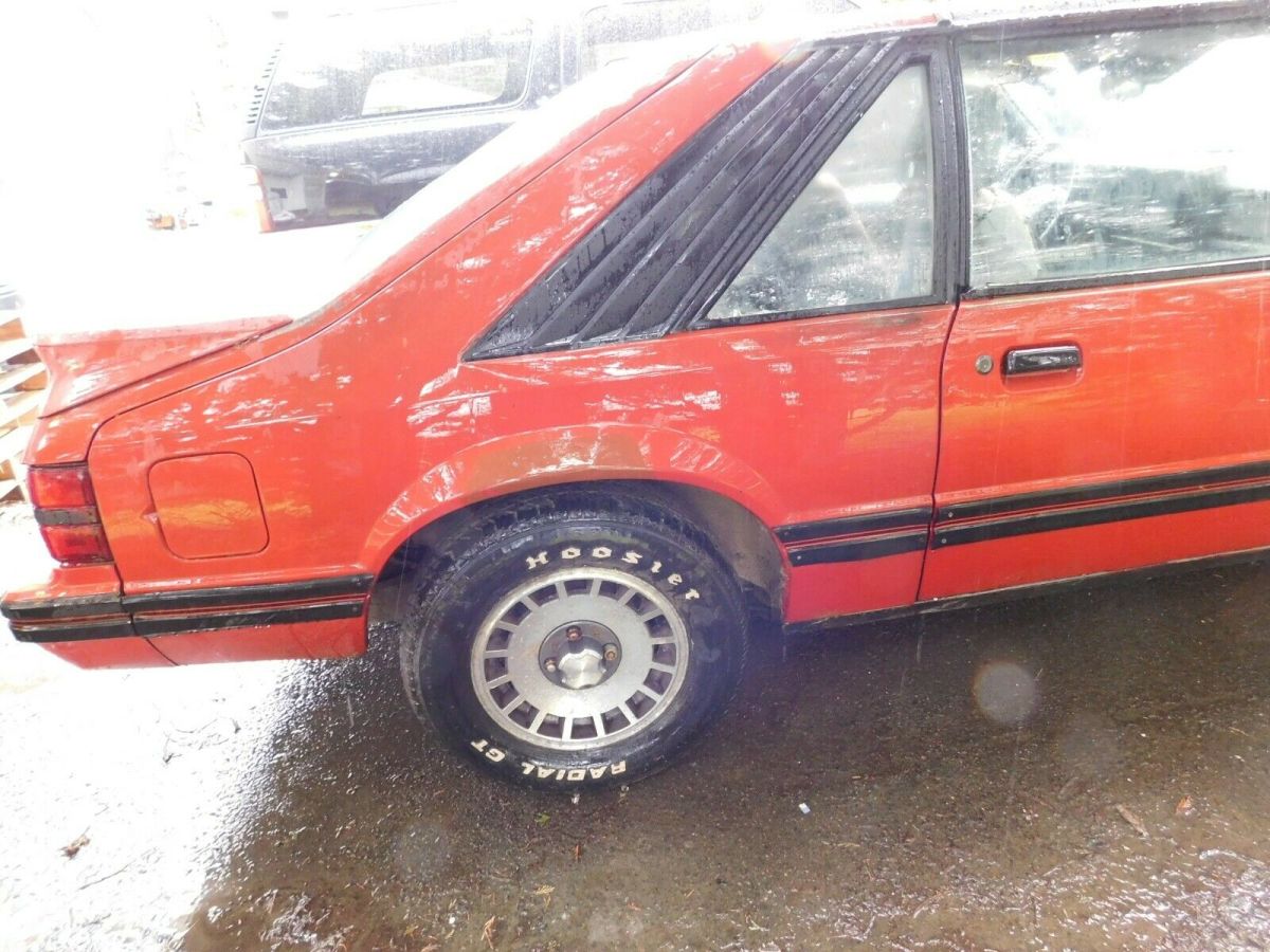 1984 Red Ford Mustang Coupe