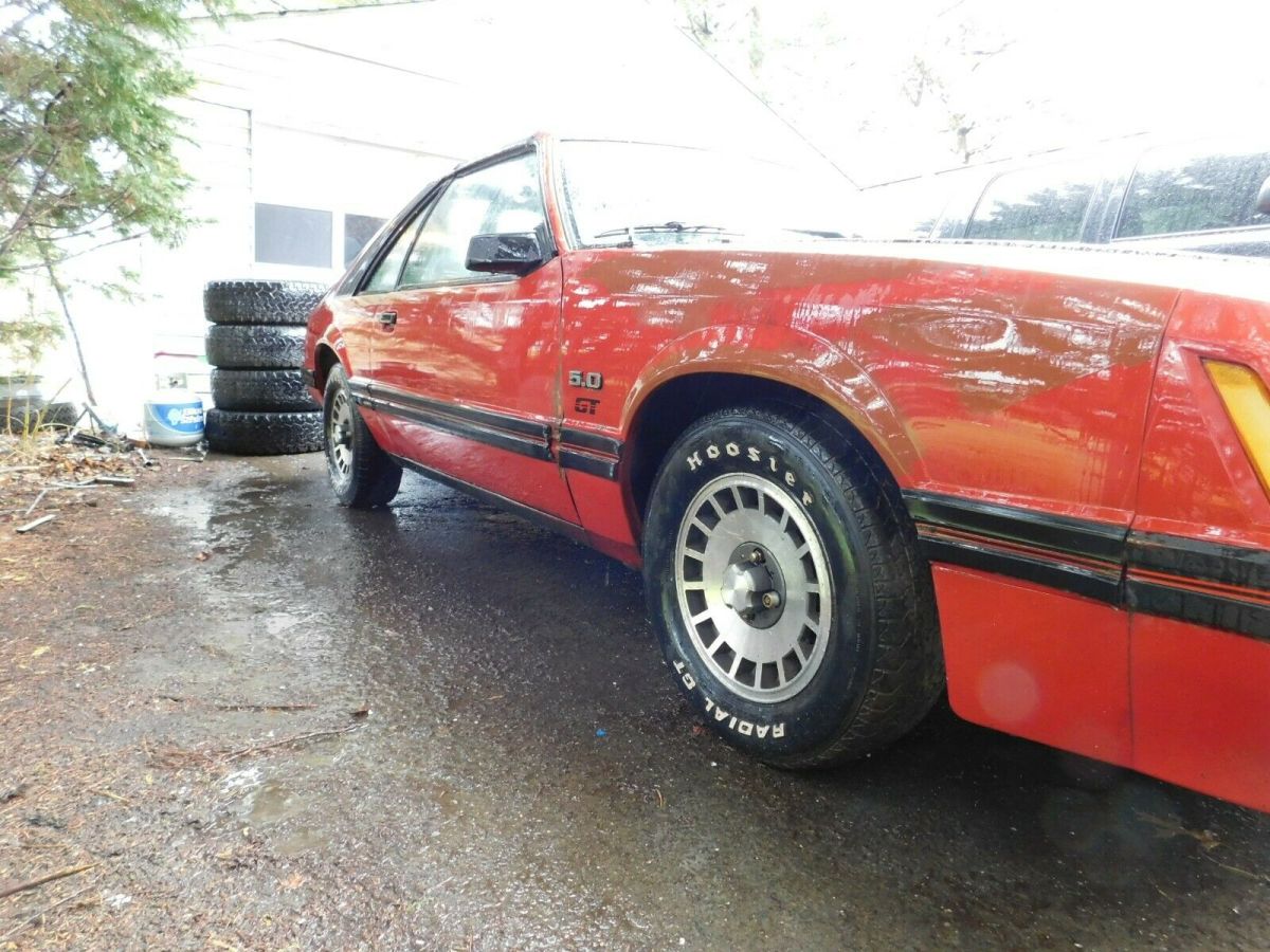 1984 Red Ford Mustang Coupe