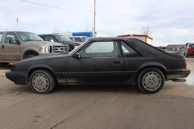 1984 Black Ford Mustang Hatchback