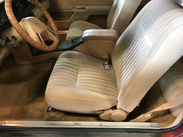 1984 Red Ford Thunderbird Sedan