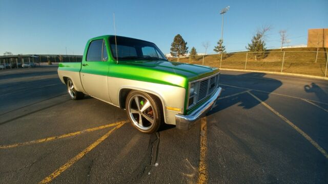 1984 Synergy Green silver metallic Chevrolet C-10 Standard Cab Pickup