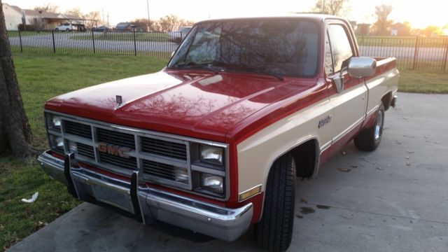 1984 Red GMC Sierra 1500 Standard Cab Pickup