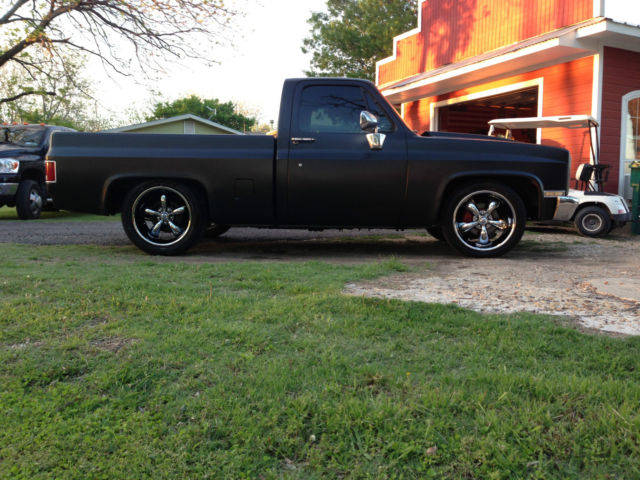 1984 Semi Gloss Black (John Deer Blitz Black) GMC Sierra 1500 Standard Cab Pickup