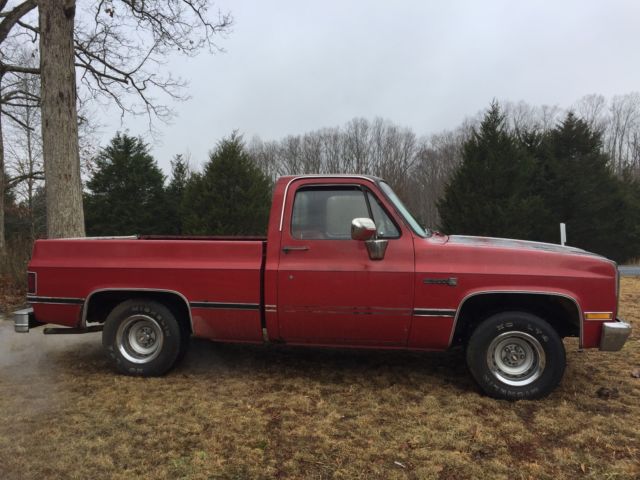 1984 Red GMC Sierra 1500 Standard Cab Pickup