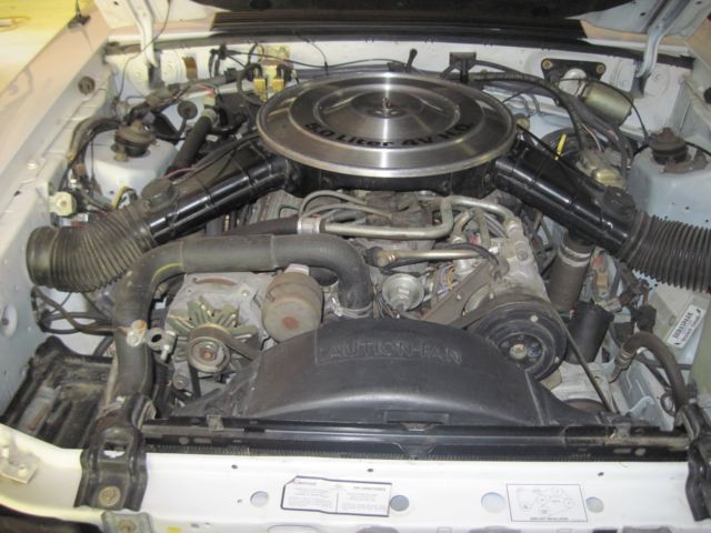1984 White Ford Mustang Convertible