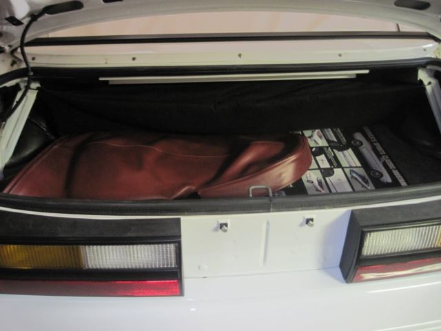1984 White Ford Mustang Convertible