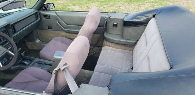 1984 White Ford Mustang Convertible