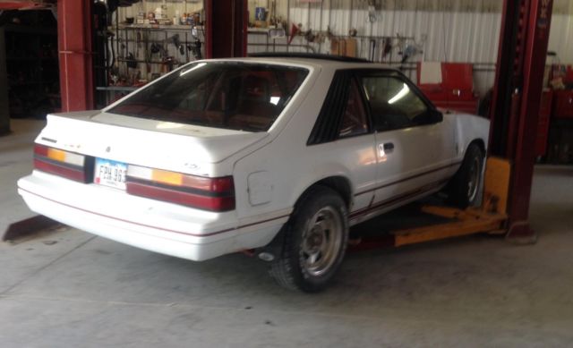 1984 White Ford Mustang Coupe