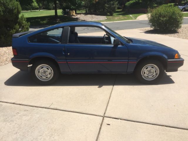 1984 Blue Honda CRX Coupe