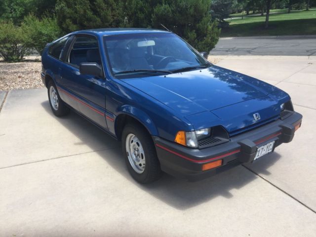 1984 Blue Honda CRX Coupe