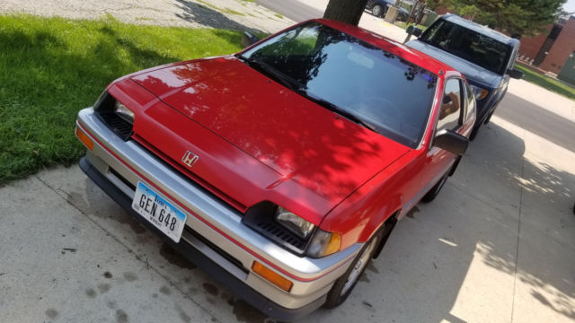 1984 Red Honda CRX Fastback