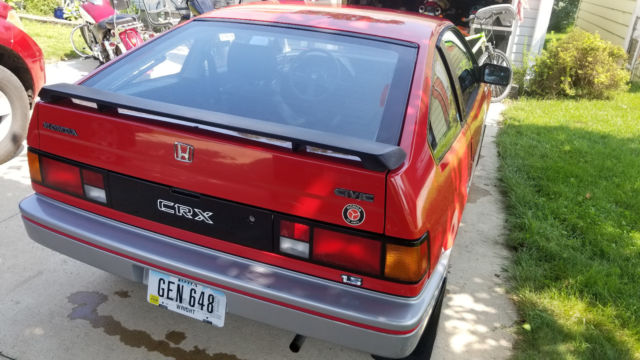 1984 Red Honda CRX Fastback