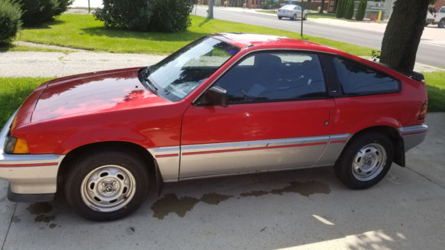 1984 Red Honda CRX Fastback