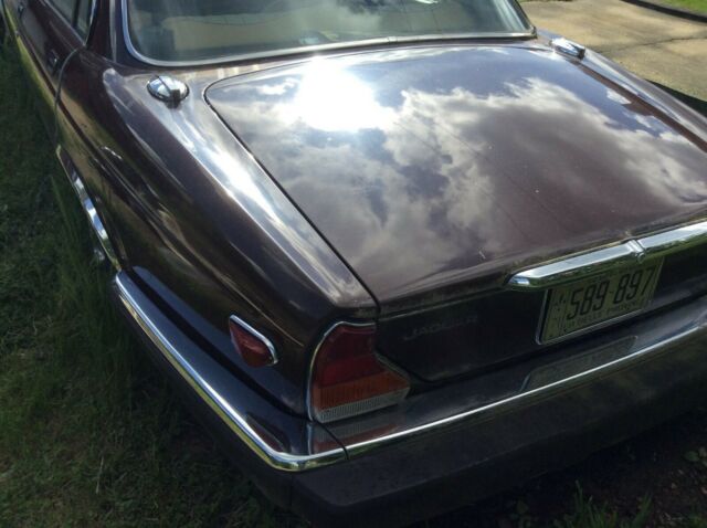 1984 marroon Jaguar XJ6