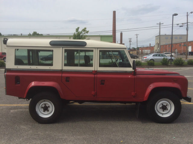1984 Red Land Rover Defender SUV