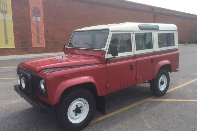 1984 Red Land Rover Defender SUV