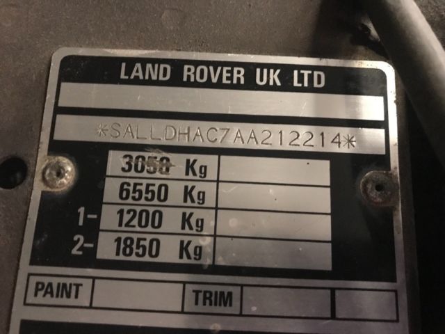 1984 Land Rover Defender Standard Cab Pickup