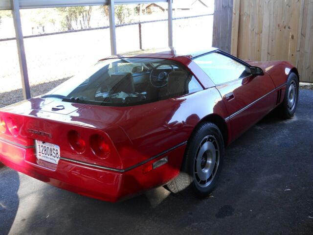 1984 Red Chevrolet Corvette Coupe