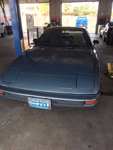 1984 Blue Mazda RX-7 2 Door