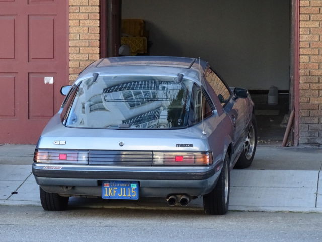1984 Tender Blue Metallic, (Grey) Mazda RX-7 Coupe
