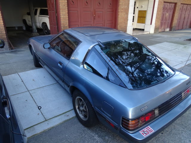 1984 Tender Blue Metallic, (Grey) Mazda RX-7 Coupe