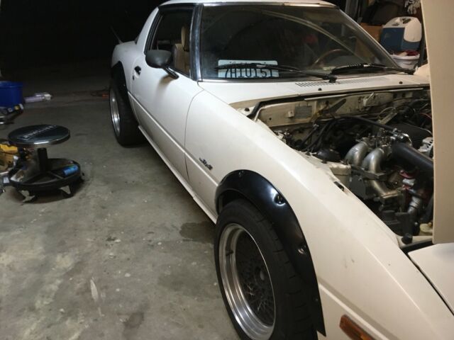 1984 White Mazda RX-7 Hatchback