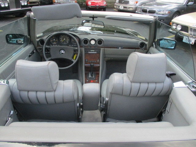 1984 Black Mercedes-Benz SL-Class Convertible