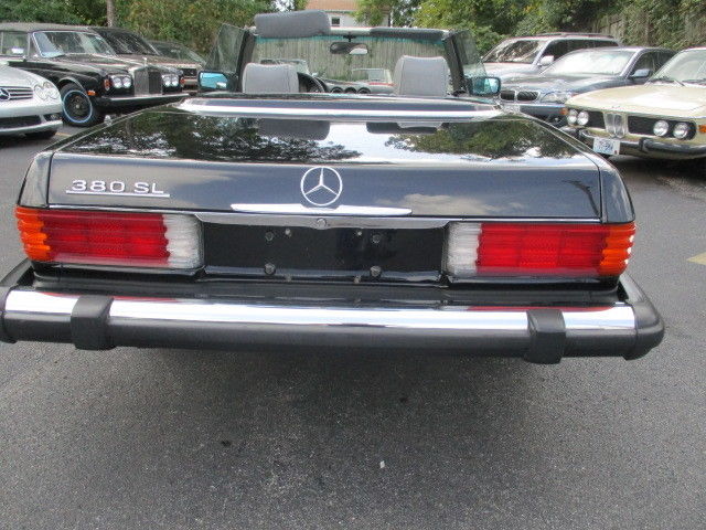 1984 Black Mercedes-Benz SL-Class Convertible
