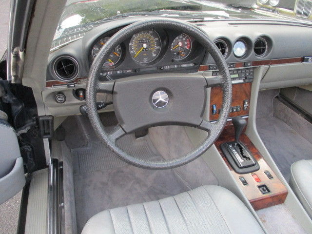 1984 Black Mercedes-Benz 300-Series Convertible