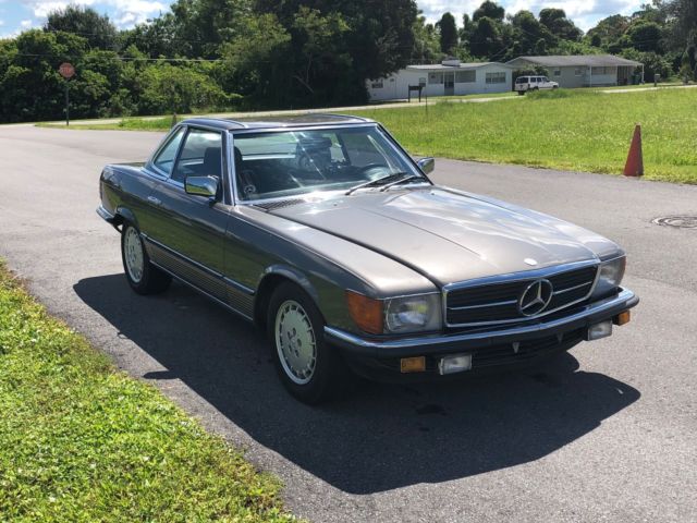 1984 Gray Mercedes-Benz SL-Class Convertible