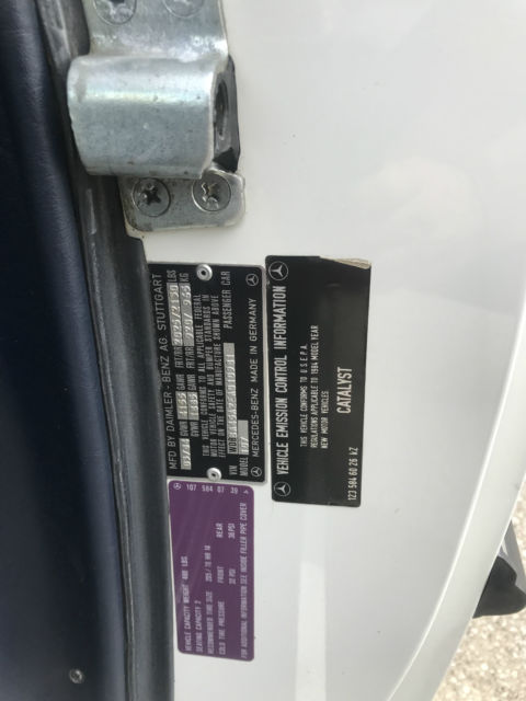 1984 White Mercedes-Benz SL-Class