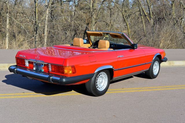 1984 RED Mercedes-Benz SL-Class Convertible