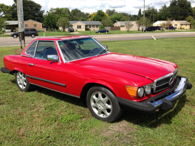 1984 Red Mercedes-Benz 300-Series Convertible