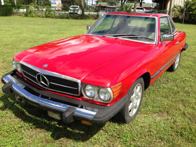 1984 Red Mercedes-Benz 300-Series Convertible