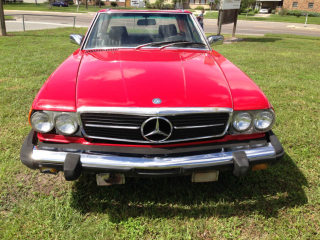 1984 Red Mercedes-Benz 300-Series Convertible