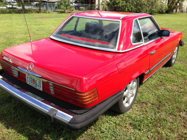 1984 Red Mercedes-Benz 300-Series Convertible
