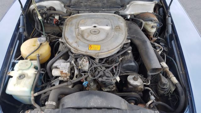 1984 Blue Mercedes-Benz 300-Series Convertible