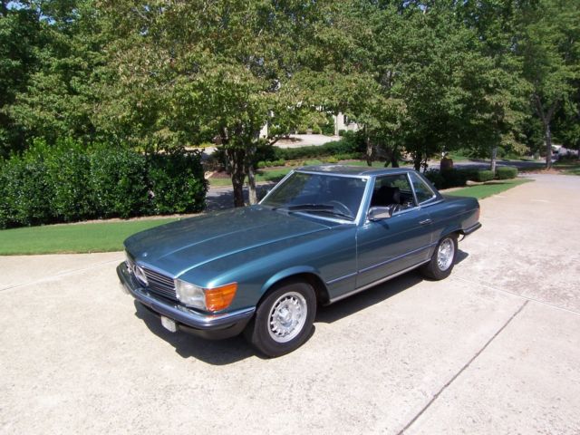 1984 Teal Mercedes-Benz SL-Class Convertible