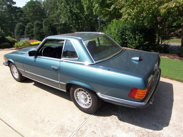 1984 Teal Mercedes-Benz SL-Class Convertible